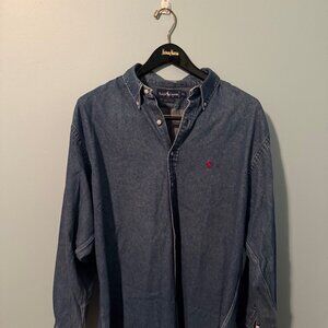 Ralph Lauren Denim Shirt - Size XL (red pony)